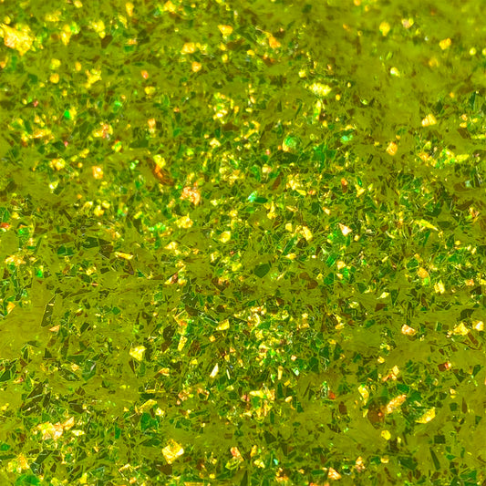 Iridescent Yellow Shard Cut Glitter